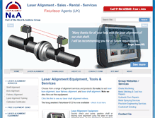 Tablet Screenshot of laseralignment.co.uk
